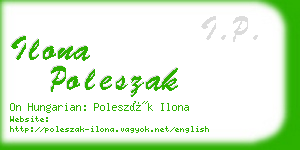 ilona poleszak business card